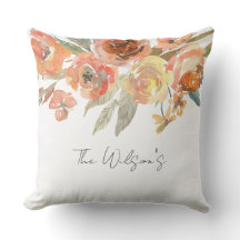 Famille florale à l'aquarelle NOM Jeunes mariés Ar