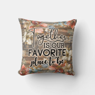 Coussin Famille Maison Florale Rustique