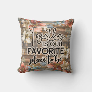 Coussin Famille Maison Florale Rustique