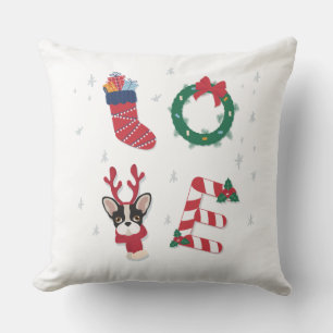 Coussin Famille Noël mignonne Moderne