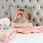 Coussin Famille Pastel Rose moderne Cadeau photo<br><div class="desc">Famille Pastel Rose moderne Cadeau photo</div>