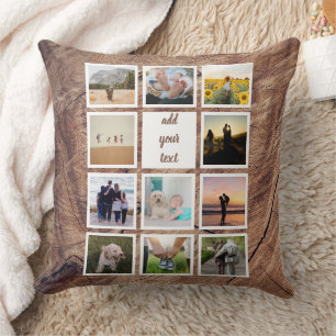 Coussin Famille personnalisée 11 Photo Collage personnalis
