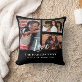 Coussin Famille Réunion 3 Section Photo Collage Black Fram (Couverture)