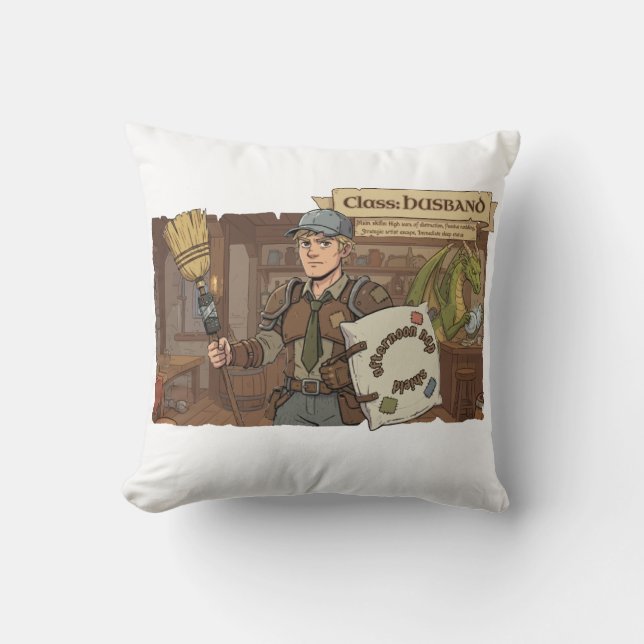 Coussin Famille RPG - Classe Mari E (Recto)