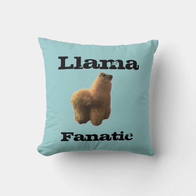 Coussin Fanatique de lama (Recto)