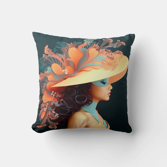 COUSSIN FANCY CASQUETTE PARADE #3 THROW PILLOW (Recto)