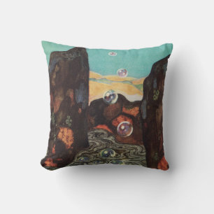 Coussin Fantaisie Art nouveau de bulles dans un décor de c