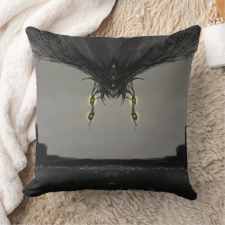 Coussin Fantaisie d'anime sombre Corbeau et Art démoniaque