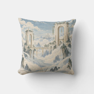 Coussin Fantaisie de la passerelle d'ivoire de la rivière 