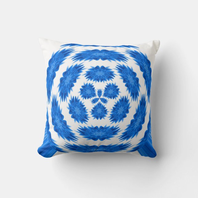Coussin Fantaisie en bleu (Recto)