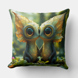 Coussin Fantaisie Feuilles Mignonnes Forêt Amour