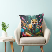 Coussin "Fantaisie florale avec renard" (Chaise)