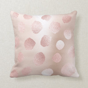 Coussin Fantaisie métallique de pois peinte par or de ros