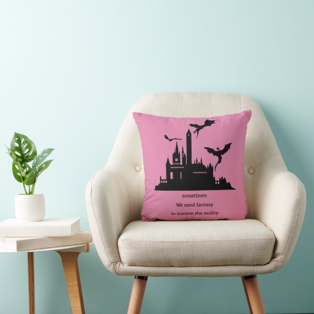 Coussin Fantaisie Vintage Dragon  (Chaise)