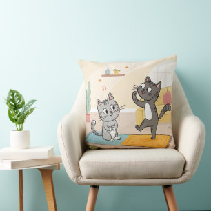 Coussin Fantastique Cats World designer cushion