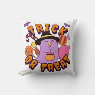 Coussin Fantôme adorable d'Halloween Trick or Treat