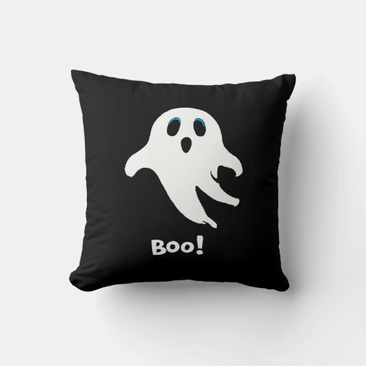 Coussin Fantôme d'Halloween volant (Recto)