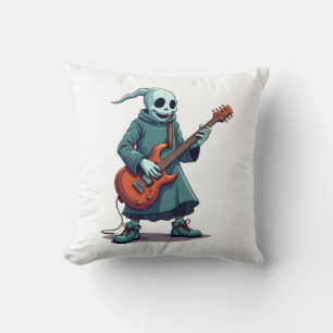 Coussin Fantôme jouant de la guitare � T-shirt Halloween m