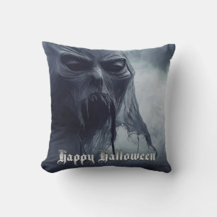 Coussin Fantôme noir dans un paysage infernal - Halloween
