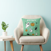 Coussin Fantômes, Citrouilles et araignée d'Halloween pers (Chaise)