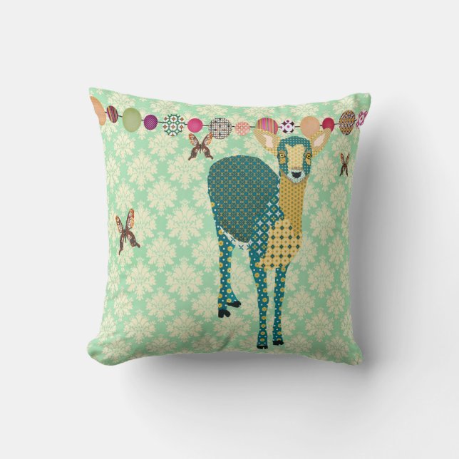 Coussin Faon de soleil et Julep en bon état DA de (Recto)