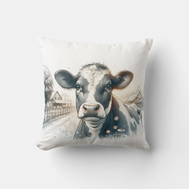 Coussin Farmyard Whispers (Recto)