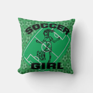 Coussin Fashion Soccer fille de football design