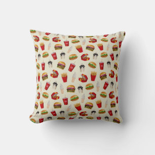Coussin Fast Food Burgers, Fries, Sundaes