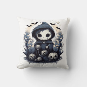 Coussin Faucheur Chibi encapuchonné Halloween - Fan Dark W