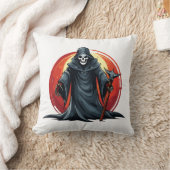 Coussin Faucheuse avec faux mort (Couverture)