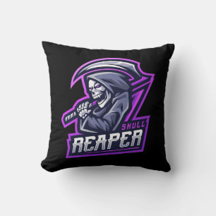 Coussin Faucheuse sombre de style de rue