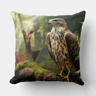 Coussin Faucon Animal Oiseau Faune Wilderness Coloré