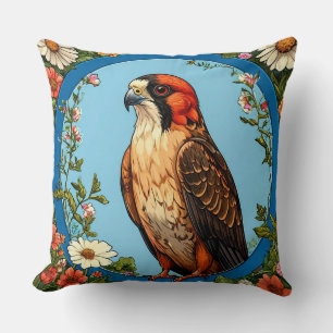 Coussin Faucon crécerellette Oiseau Rapace Nature Décorati