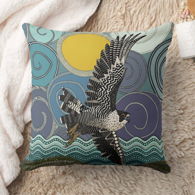 Coussin faucon pèlerin de Cornouailles (Couverture)