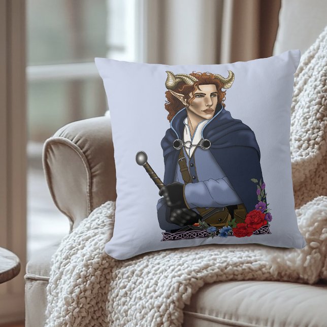 Coussin Faune cornu Fae Fantastique  (Créateur téléchargé)