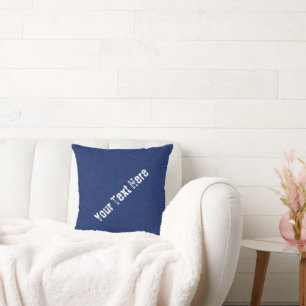 Coussin Faux Blue Jeans Jeter l'oreiller avec texte person