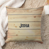 Coussin Faux Bois Bois Rustique Bois Bois Effet Personnali (Couverture)