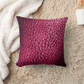 Coussin Faux Burgandy Cuir clair Métalique-Solide (Couverture)