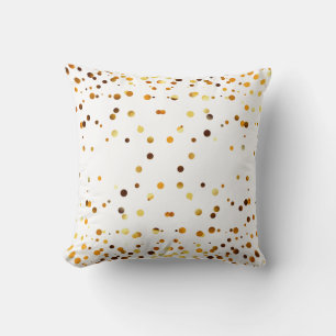 Coussin Faux Gold Foil Confetti Élégantes éperelles