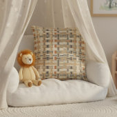 Coussin Faux Grasscloth Geometric Weave Pat#3 ID1271