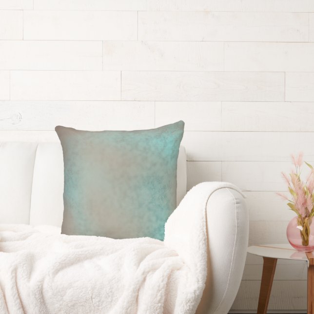 Coussin Faux Lace Motif Turquoise Antique (Canapé)