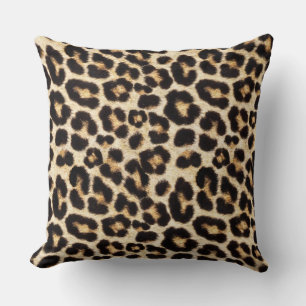 Coussin Faux Leopard Fur   Faux fourrage