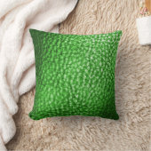Coussin Faux Lime Vert Métal Cuir-Solide (Couverture)