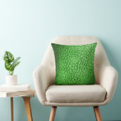 Coussin Faux Lime Vert Métal Cuir-Solide (Chaise)