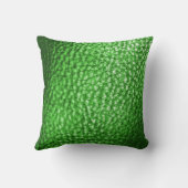 Coussin Faux Lime Vert Métal Cuir-Solide (Verso)