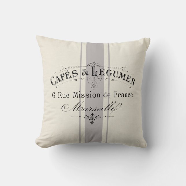 Coussin Faux lin vintage (Recto)