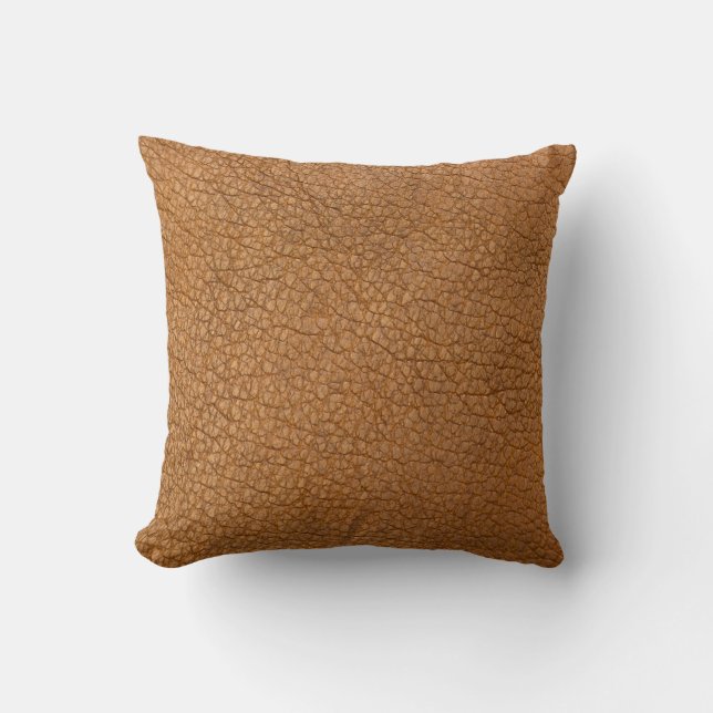Coussin faux look en cuir (Recto)
