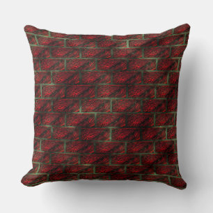 Coussin Faux mur de briques apparentes ou tuiles le simula