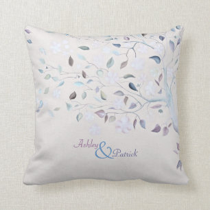 Coussin Faveur de mariage d'arbre d'imaginaire