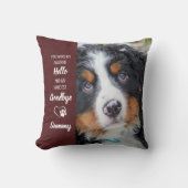 Coussin Favori Bonjour Hardest Adieu personnalisé Dog Memo (Recto)